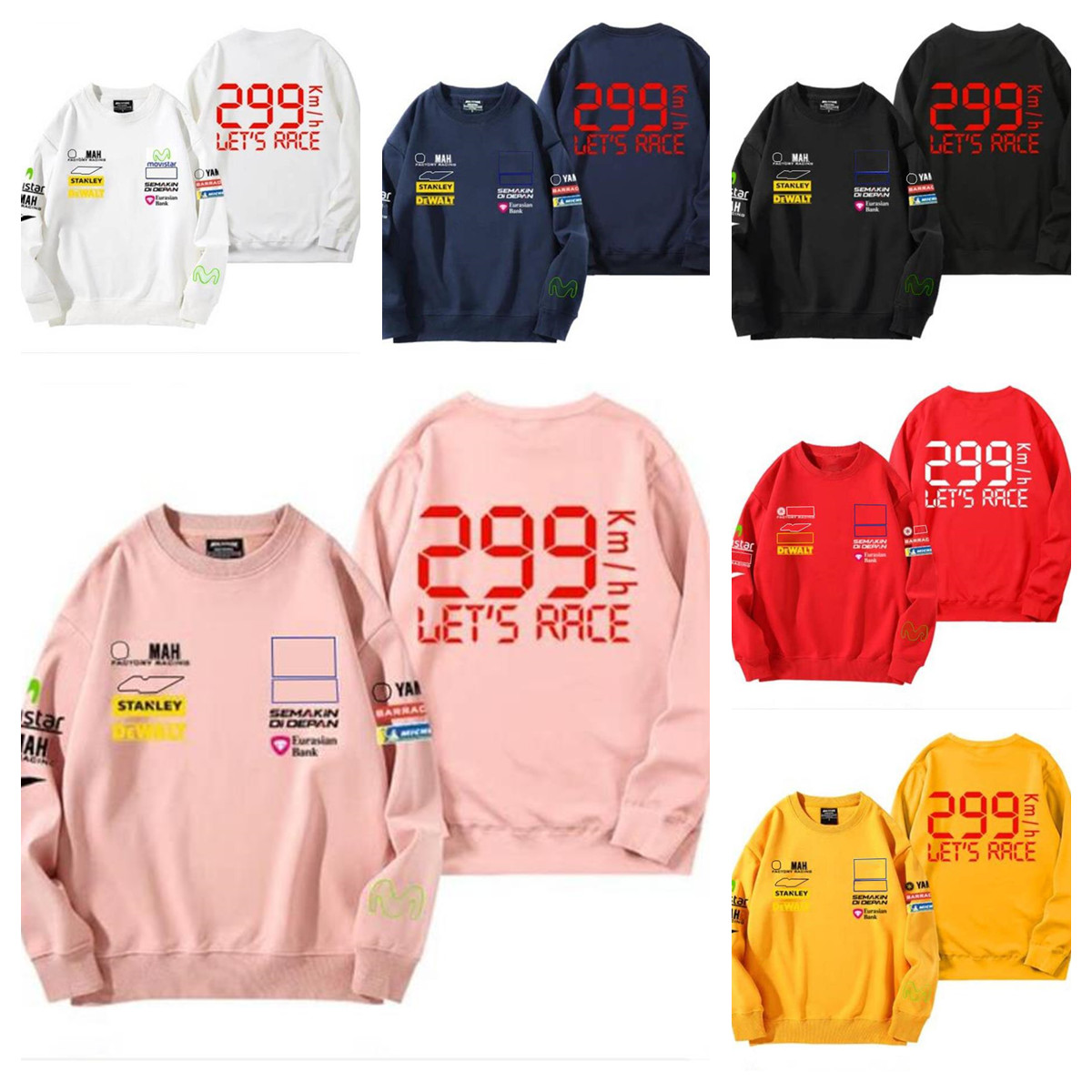 

2022 new motorcycle hoodie spring and autumn team crew neck sweater spot sales