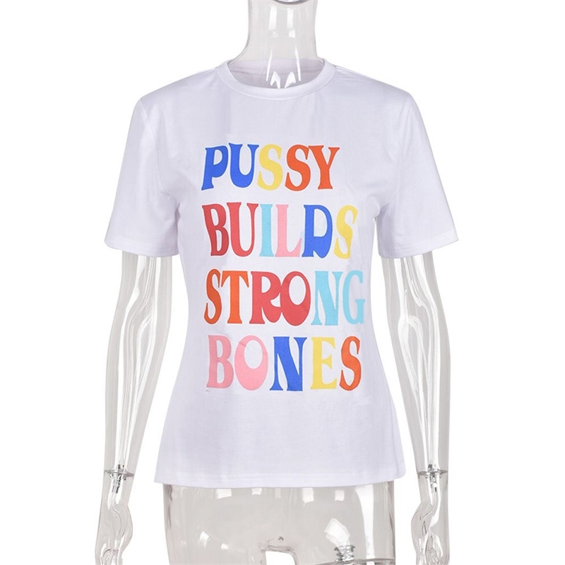 

Womens T-shirt 2022 Summer New Letter Pullover Gel Tee Sexy Short Sleeved Designer Tops, White