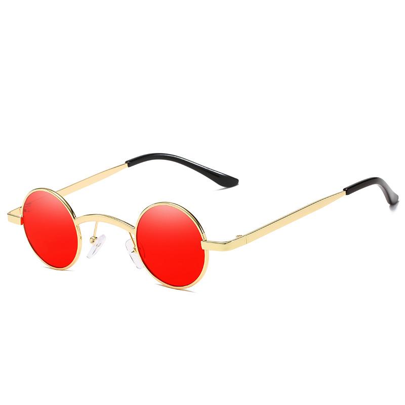 

Sunglasses Small Round Steampunk Men Women Metal Brand Designer Sun Glasses Retro Vintage High Quality Oculos De SolSunglasses