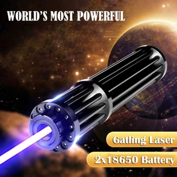 

Most Powerful Blue Laser Pointer 1000000m 450nm Flashlight Light lazer Pen With 5 Star Caps Hunting teaching