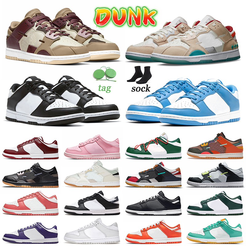 

Dunks Scrap Low Sports Running Shoes Men Women Trainers Teal Zeal Paisley off Sneakers Shapeless Formless Limitless Black Panda White Team Red Latte Triple Pink US 11, 36-45 triple pink