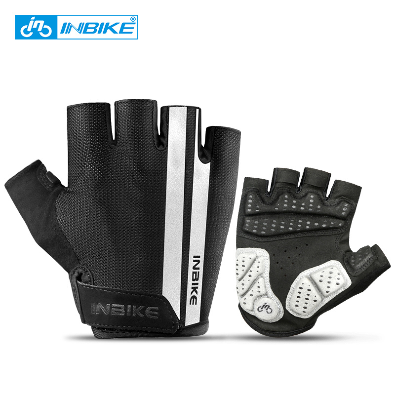 

INBIKE Half Finger Cycling Gloves Sport Fitness Racing MTB Bike Men Women Riding Thickened Palm Pad Bicycle MH519 220812