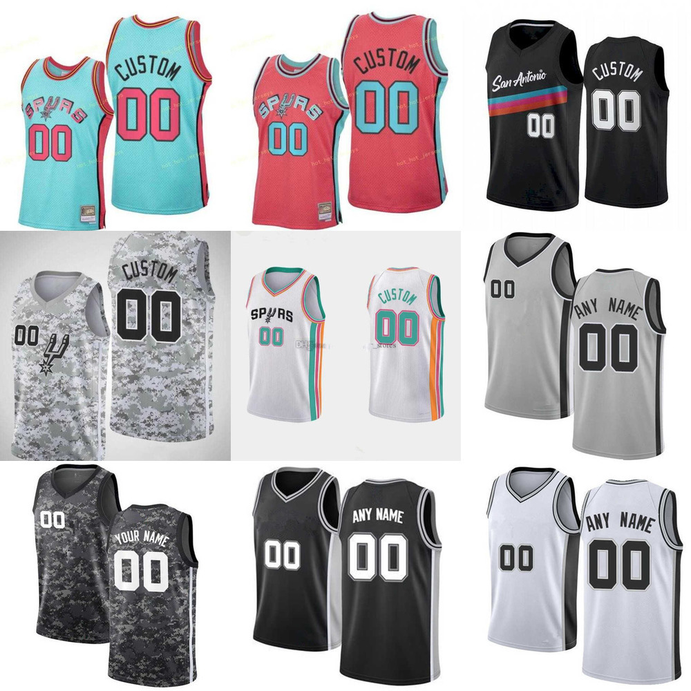 

75th Custom Jersey San Antonio''Spurs''Men Women Youth Jakob 25 Poeltl Joshua 11 Primo Devin Vassell Bryn 7 Forbes Basketball Jerseys, Color
