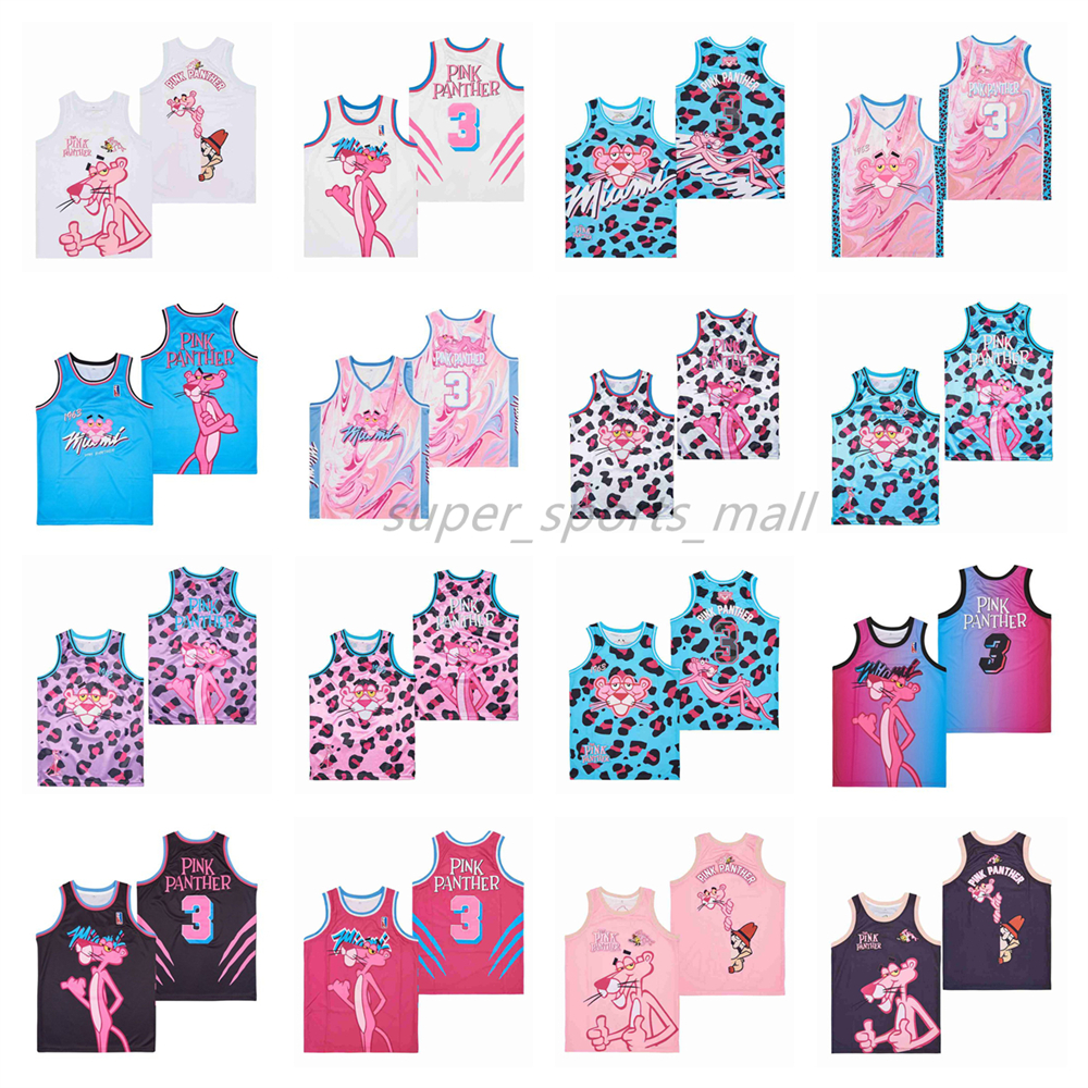 

Movie Basketball Jerseys Pink Panther Pink Print Jersey, As picture