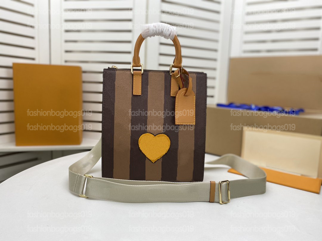

KEEPALL CITY Designers Mens Tote Bag Embroidered Label Damier Distorted Canvas Luxurys Handbag with Silk Screen Shoulder Strap