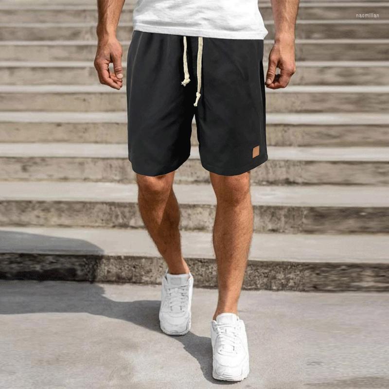 

Men' Pants Men Light Blue Summer Fashion Sports Cargo Straight Leg Loose Shorts Beach PantsMen' Naom22, Black