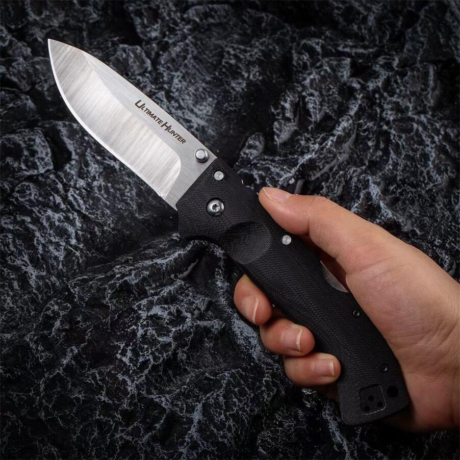 

Cold Steel 30ULH Ultimate Hunter Folding Knife Nylon Fiber Pocket Survival Hunting Tactical Outdoor Camping Rescue EDC Tools Knives 26S 26SXP AD-10 AD15 62L 23GVG