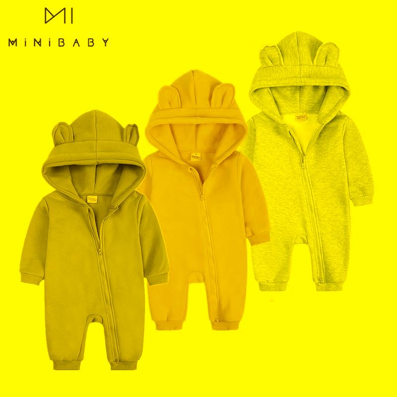 

Jumpsuits Autumn Cotton Baby Boys Clothes Winter Born Rompers For Girls 0-24m Outdoor Jumpsuit Hooded Long Sleeve Christmas InfantJumpsuits, Style 2 blue