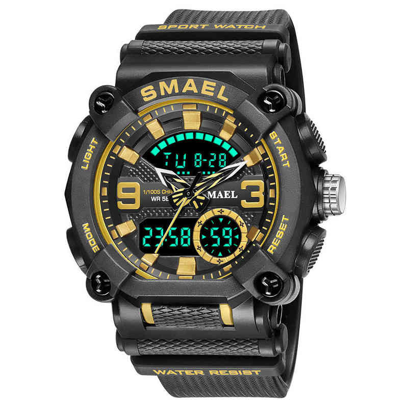 

huiya06 Running Second Quartz Fashion Electronic Watch Multifunctional Three Eyes