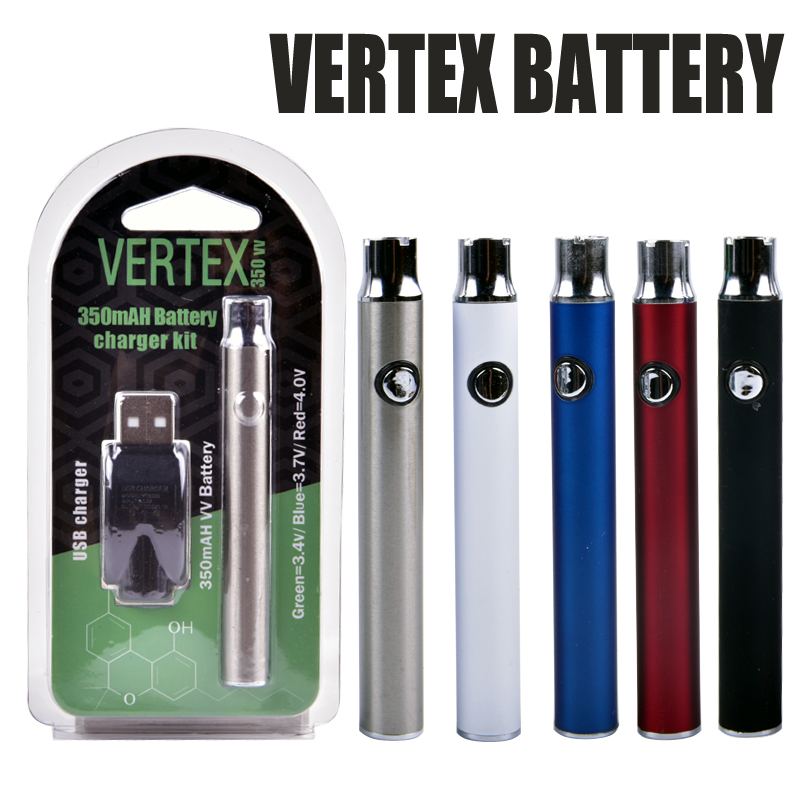 

Vertex LO VV Battery Charger Kit 350mAh CO2 Oil Preheat Batteries E Cigarettes Vape Pen Fit 510 Atomizers Cartridges