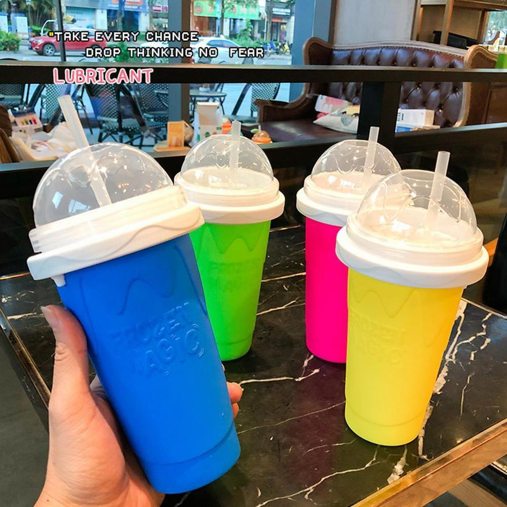 

Newest Smoothies Cup Homemade Slush and Shake Maker Household Fast Cooling Cup Ice Cream Maker Magic Slushy Maker Summer Use sxjun8, Blue