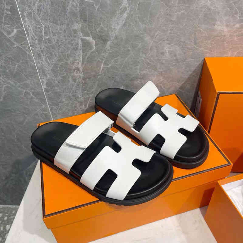 

Chypres Original Herme slippers Asigo Leather Slippers for Women, Black