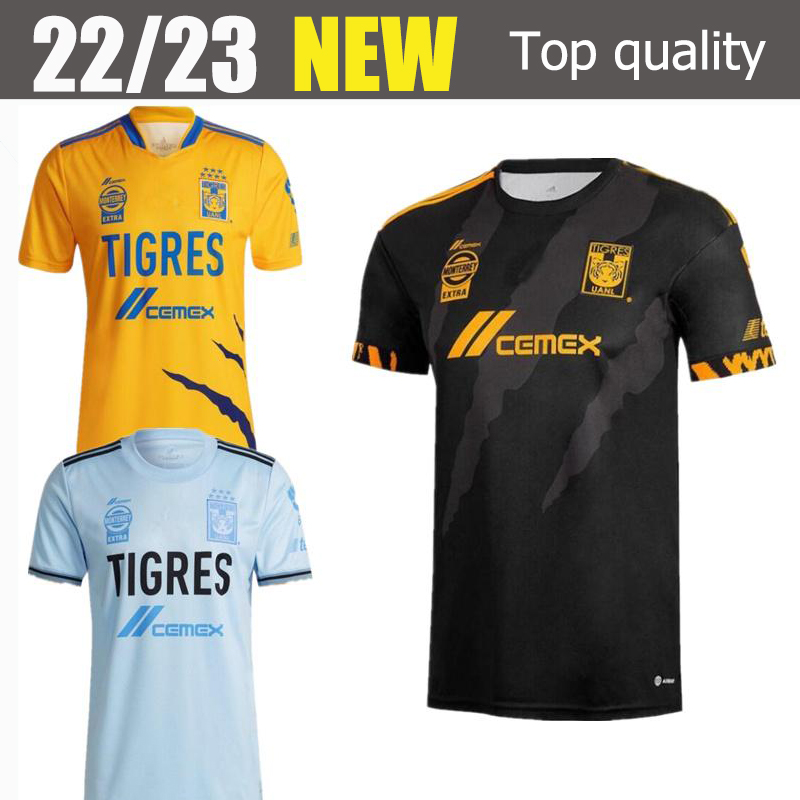 

Liga MX 2021 2022 2023 Tigres Soccer Jerseys GIGNAC THAUVIN UANL home away 3rd 21 22 football men and kids shirt 3XL