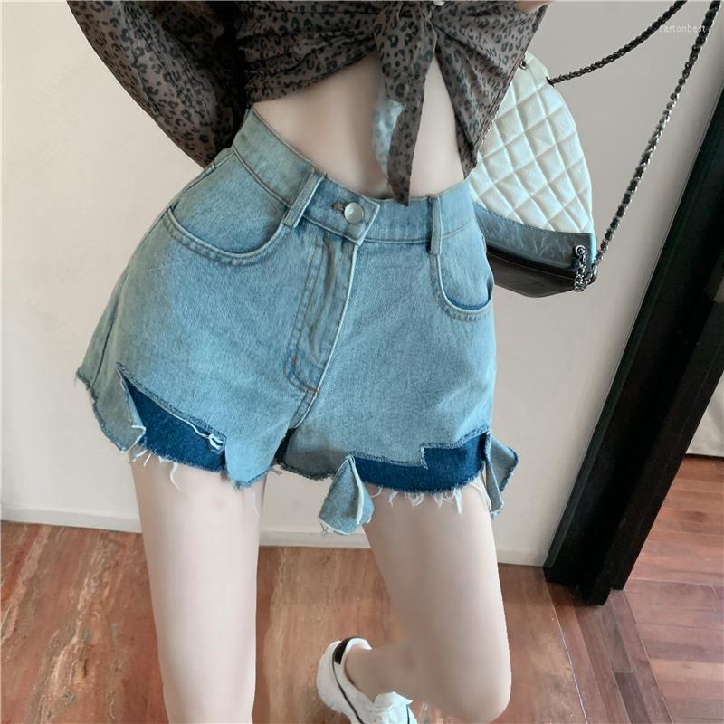 

Women' Jeans Wholesale 2022 Spring Summer Autumn Fashion Casual Cute Sexy Women Shorts Outerwear Woman Female OL Fy2066, Light blue