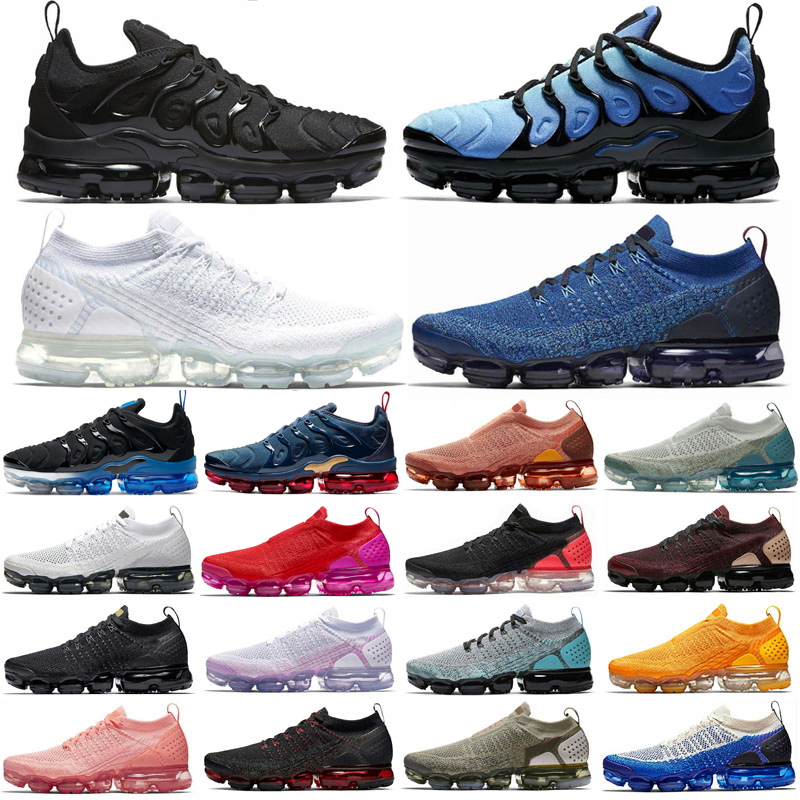 

Running Shoes TN Plus 2.0 Sneakers Black White Teal Volt Atlanta Triple Red Bordeaux Ice Blue Men Women Rubber Sports Trainers, Color #40