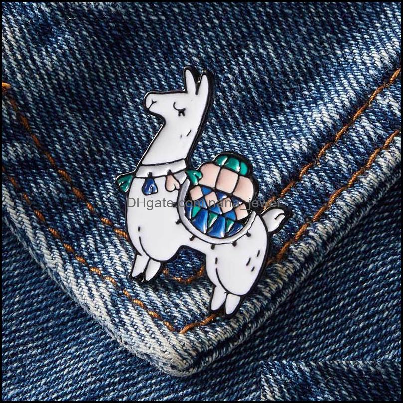 

Pins Brooches Jewelry Alpaca Brooch Animal Pin Lover Gift Clothes Badges Drop Delivery 2021 X3Kca
