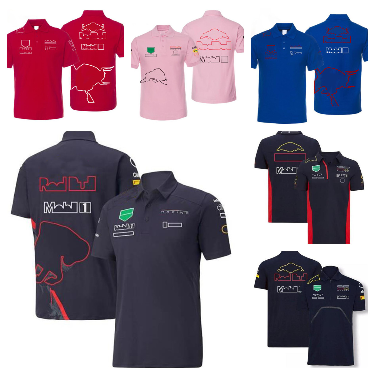 

2022F1 Formula One Team Lapel T-Shirt New Summer Team Polo Suit Same Customization