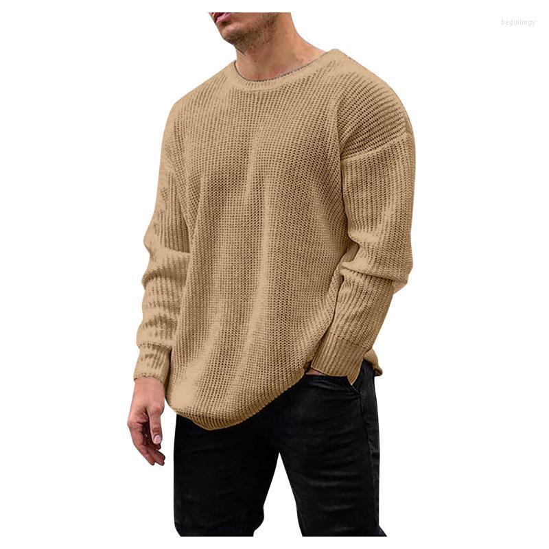

Men's Sweaters Autumn Winter Sweater 2022 Slim Fit Brand Jumper Robe Solid Color Casual Pullover Men O-neck Knitted Begu22, Black