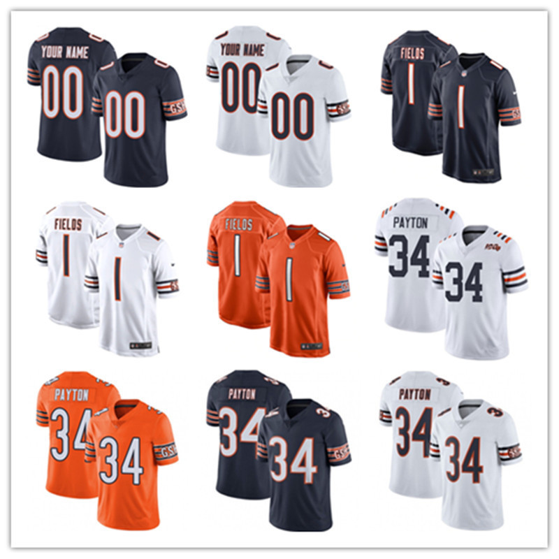 

custom Football Jerseys men women chicago''Bears''youth 58 Roquan Smith 1 Justin Fields 52 Khalil Mack 12 Allen Robinson 14 Andy Dalton, Color