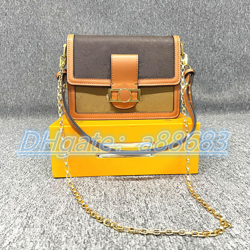 

5A quality handbag bags M45958 lady Tote fashion handbags DAUPHINE totes original purse bag Leather crossbody famous MINI luxury M45959 designer Shoulders Wallet, Box