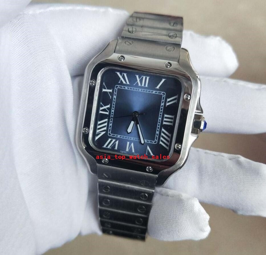 

2 styles latest version WSSA0010 neutral Wristwatches 35mm Stainless Steel Dial Asia 2813 mechanical automatic High Quality Mens or woman wear Watches, Blue