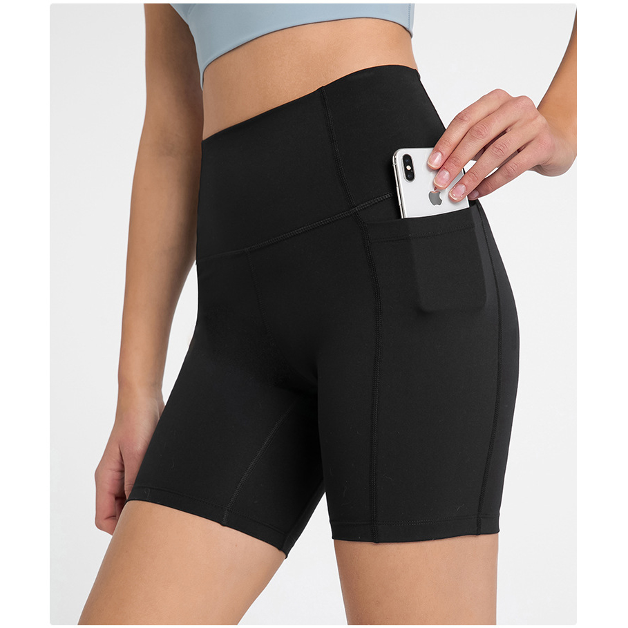 

Spring Summer Yoga shorts Leggings with pockets for women High Waist Sports Gym Wear Womens Workout Sport Joggers Running Raising Hips Sweatpants, Green