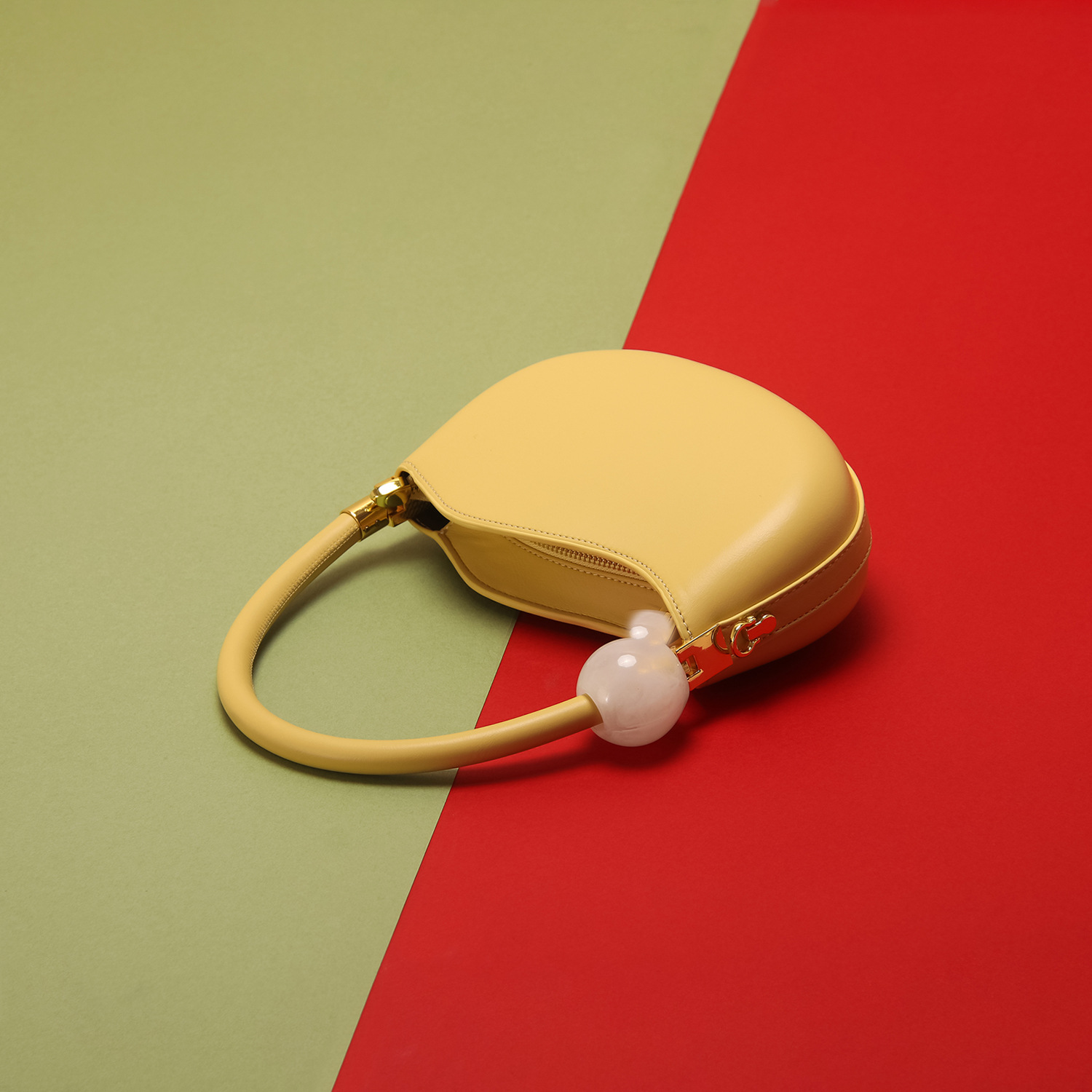 

Spring and summer niche design handbag small bag trend personality candy color shoulder cross female bag, Light green