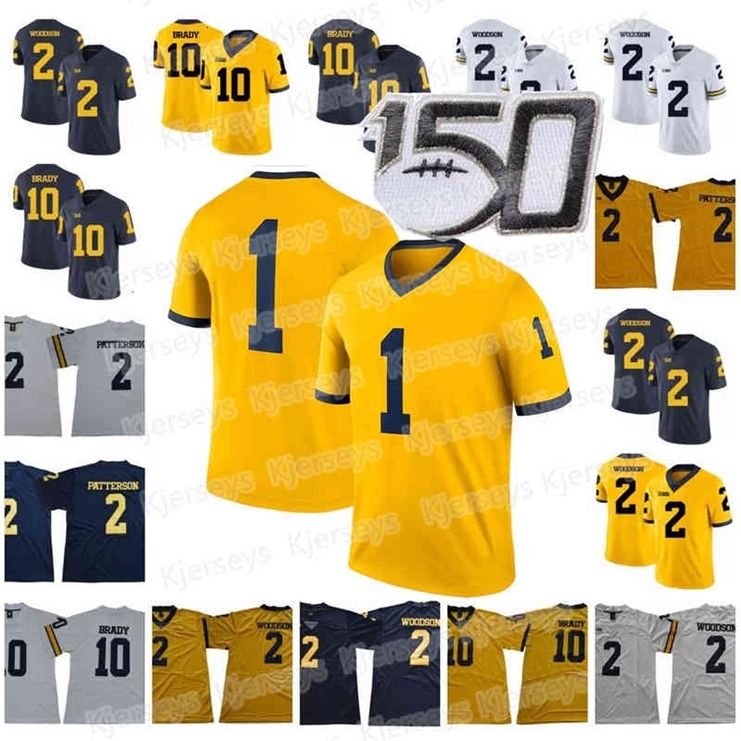 

N3740 Man Kids Custom College Football 2 Shea Patterson Jerseys Michigan Wolverines 18 Brandon Peters 83 Zach Gentry Grant Perry Tom Brady Jabrill, 150th-white