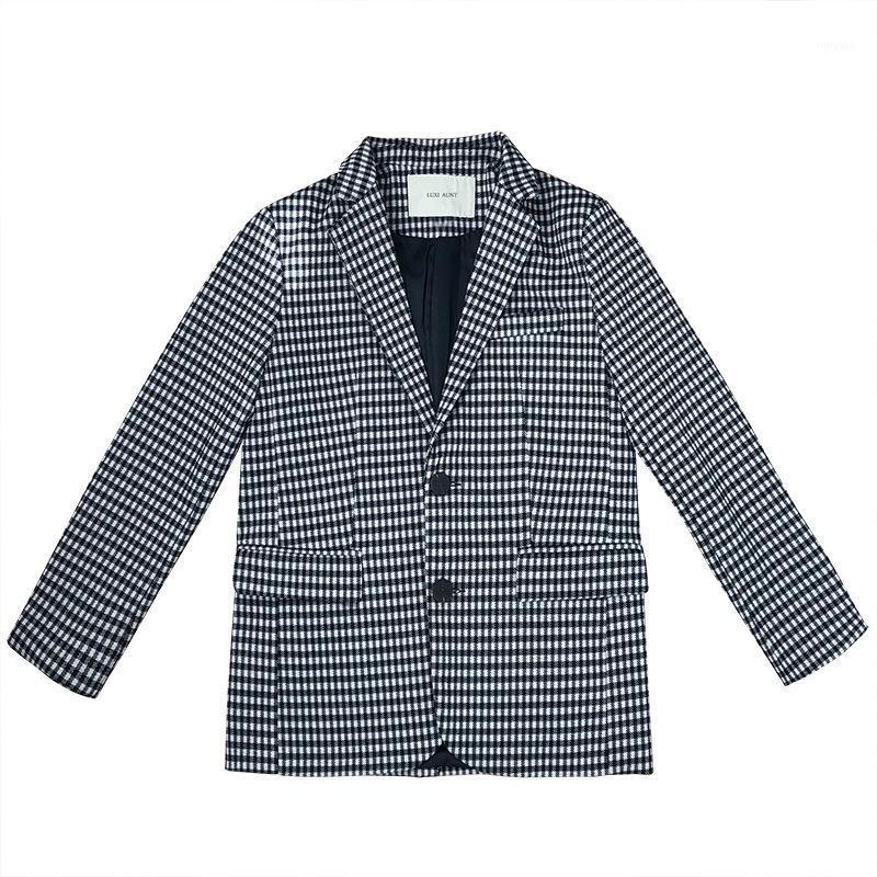 

Women' Jackets Plaid Suit Jacket Spring And Autumn Single-breasted Lapel Retro Simple Urban Casual 2022 W28, Lattice