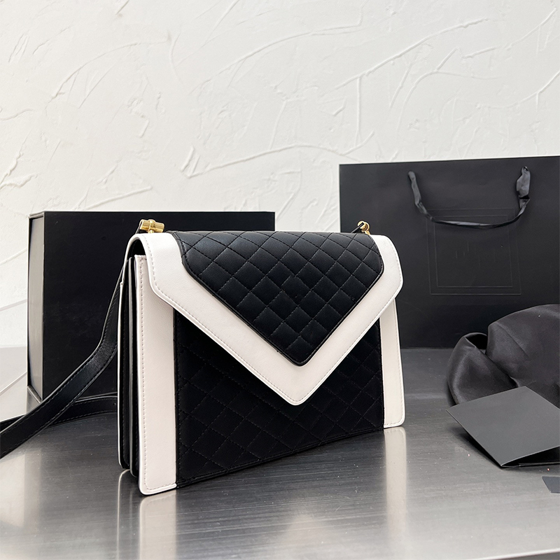 

2022 Luxury Fashion Designer Bags Ladies Handbag Crossbody Messenger Shoulder Chain Bag Premium Leather Wallet Large Capacity Envelope Bag Totes Purse, Black