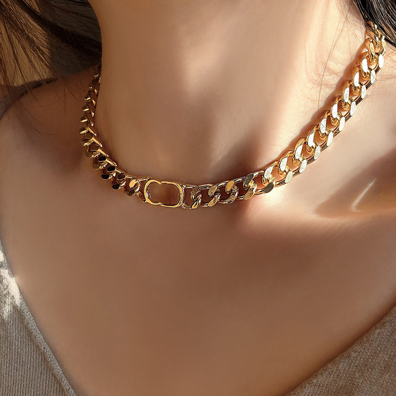 

necklace Designer Jewelry pendant Choker Necklace woman Chain Fashion Luxury Wedding Diamond 18K Gold Titanium steel Letter pendants necklaces set with box