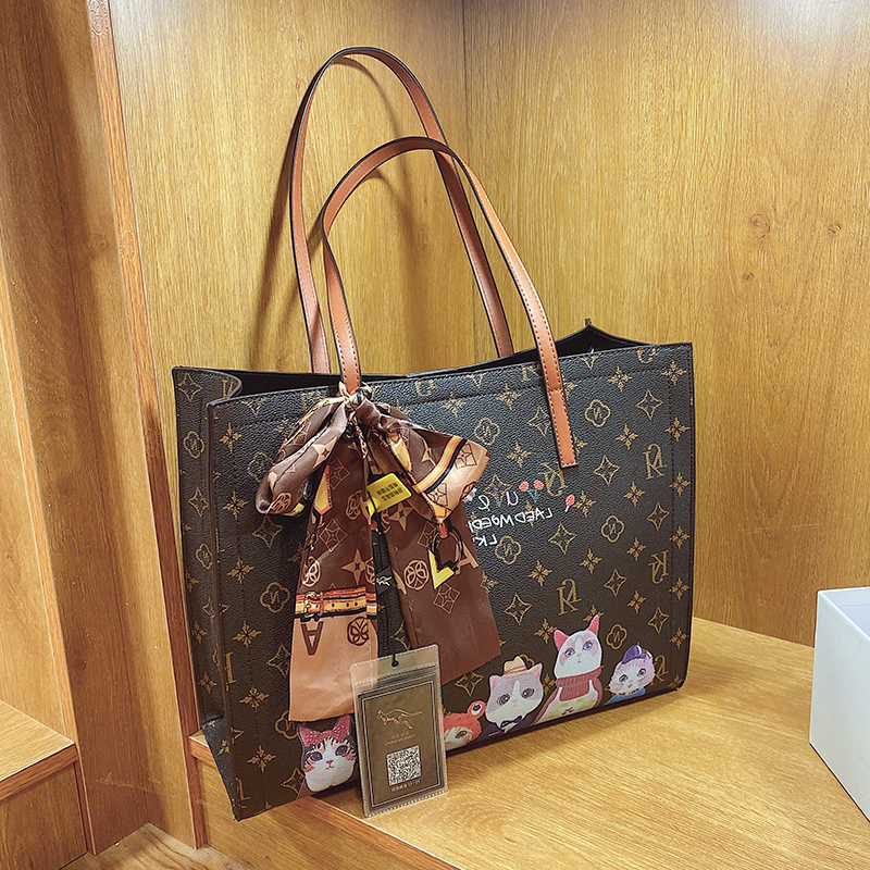 

Large-capacity Tote Bags Women New Trendy Fashion Retro Shoulder Bag Cute Handbags All-match Large Bag, Pls choose