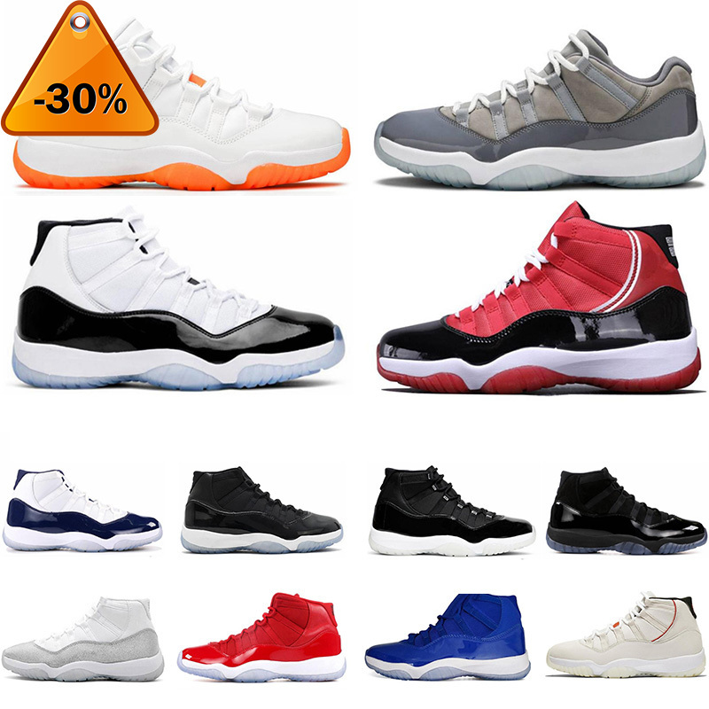 

2022 Jumpman 11 11s Citrus Mens Shoes University Low Legend Blue White Bred Infrared Concord 45 Space Jam Cool Grey Gamma Women Trainers Sports, Customize