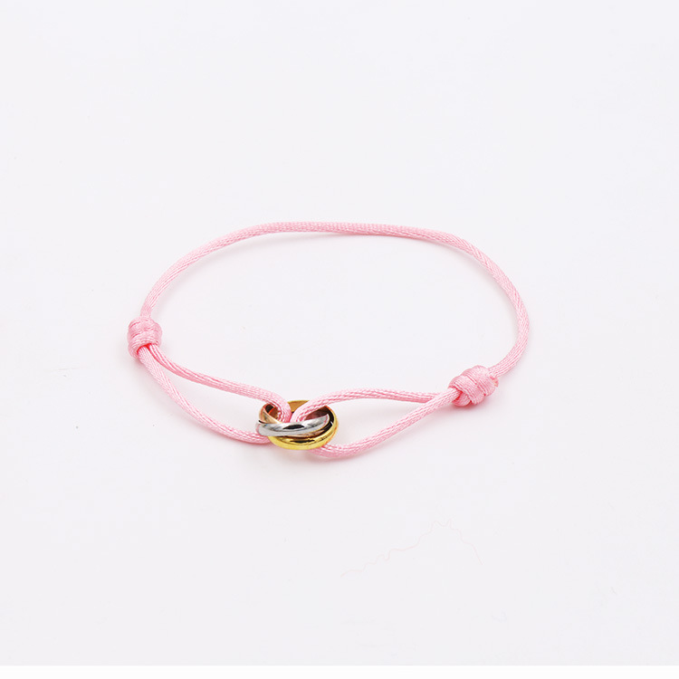 

2022 Trinity ring string Bracelet three Rings hand strap couple bracelets for women and men fashion jewwelry famous brand