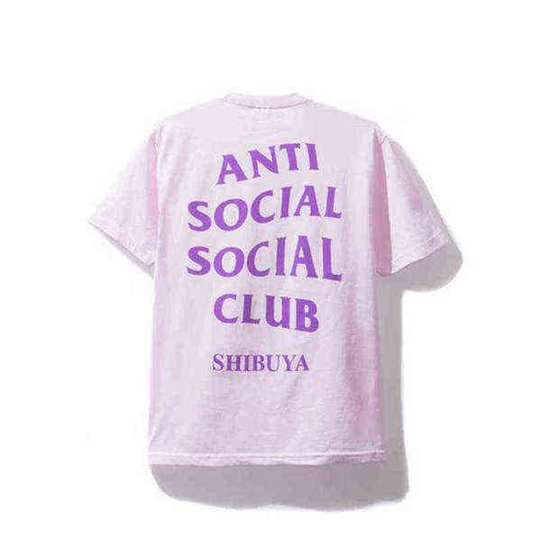 

Assc Flying Bird Kingfisher Cherry Blossom T-shirt Male and Female Couple Antisocial Social Club Hundred Birds Contend Short Sleeve 5 21, Pink