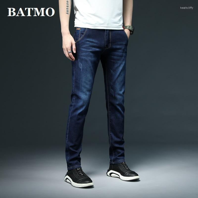 

Men's Jeans Batmo 2022 Arrival High Quality Elastic Slim Men Men's Skiny Grey Plus-size 28-40 Y809Men's Heat22, Black