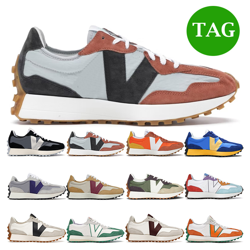 

2022 designer Luxurys 327 Casual shoes for men womens Leaf green black Burgundy Beige Gum Blue Orange Pride mens sports sneakers trainers