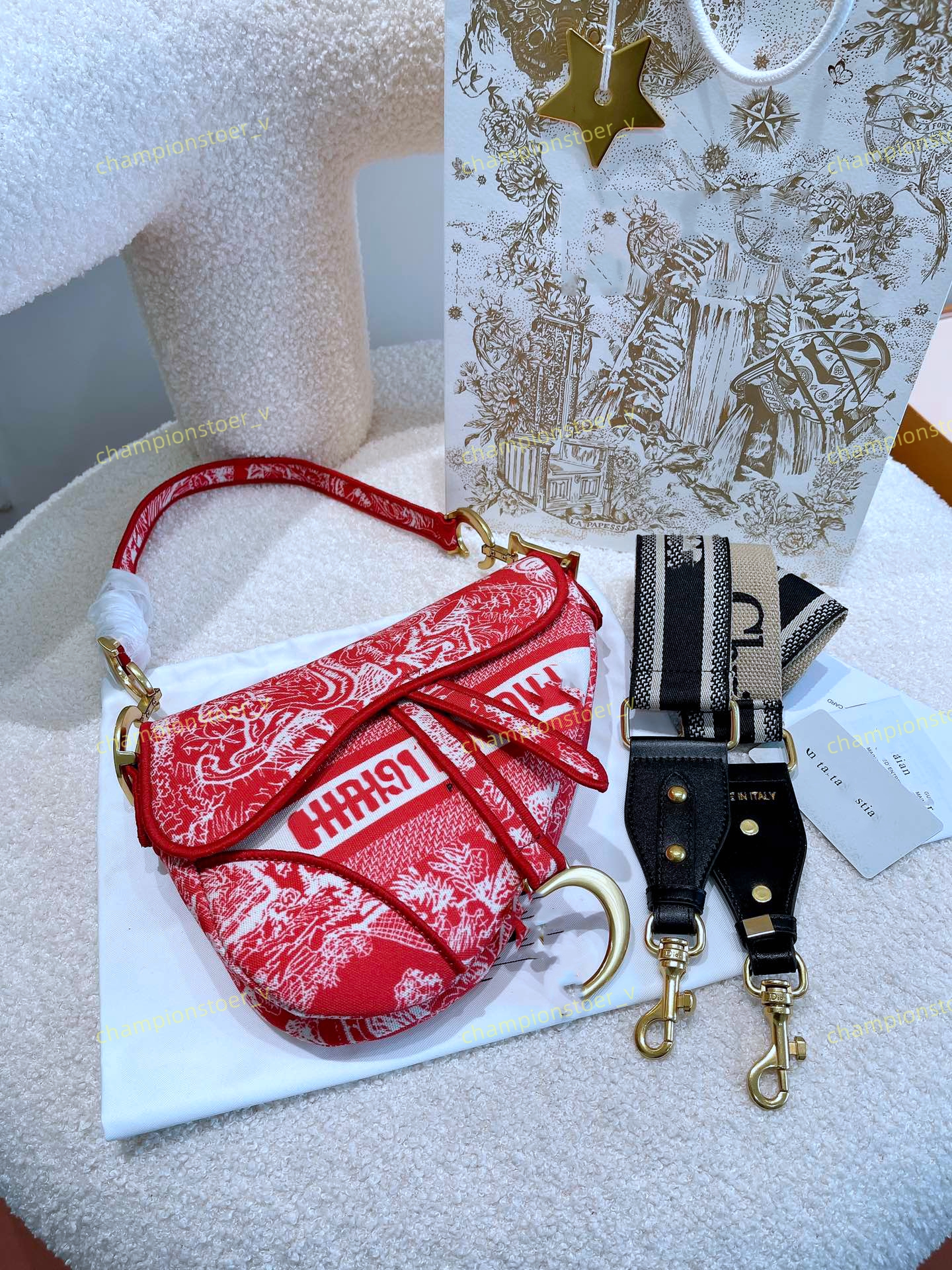 

5A Designer Saddles bag High Quality Womens Shoulder bags Boutique Shopping Bag Wallet Fashion Classic Women handbags, Foam bag