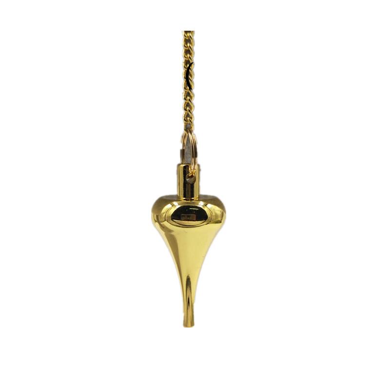 

Pendant Necklaces Copper Pendulums For Divination Healing Dowsing Wicca Balancing Pointed Cone PendulePendant