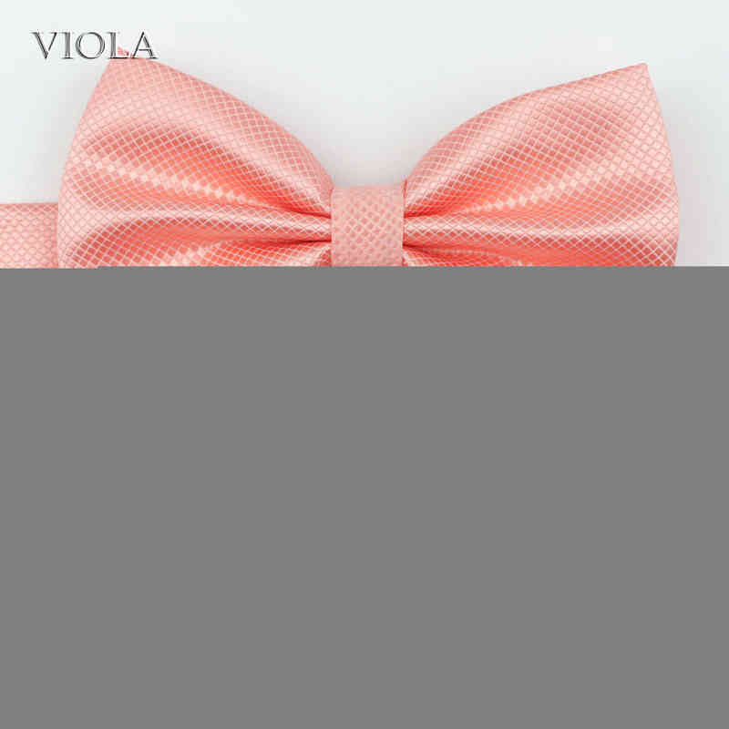 

3 Sizes Peach Pink Hot Wedding Bow Tie Set Parent-Child Men Kids Baby Mini Butterfly Family Chic Satin birthday Party Accessory L220728
