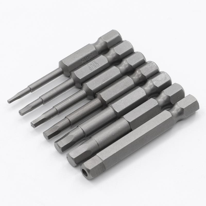 

Hand Tools 7pcs Magnetic Hexagon Screwdriver Bit S2 Steel 1/4 Inch Hex Shank Screw Drivers Set 50mm Length H1.5-H6