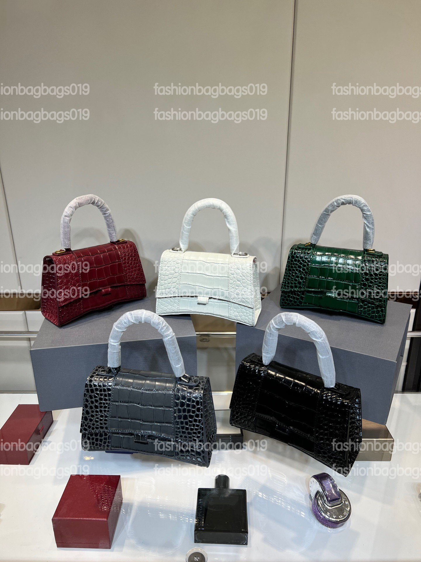

classic large neo Hourglass handle bag small larger women city handbags hourglass womens geninue leather messenger bags tote crocodile