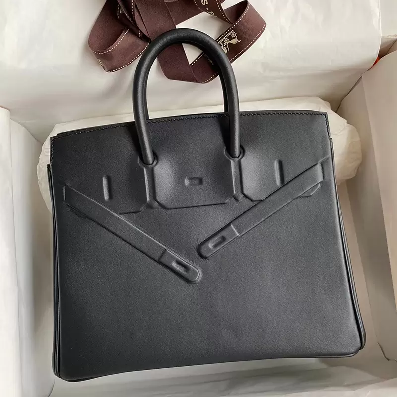 

9A Top Quality Bag Women shadow Birkin 25CM Designer Tote Bags Handmade Luxury Designer Handbags Classic Fashion Swift Leather High-end wax thread sewing, Grey