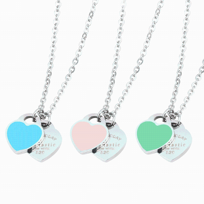 

Chains Heart Friends Pendant Necklace Women Chocker Neckless Stainless Steel Jewelry Accessories Chain Choker Long NecklaceChains