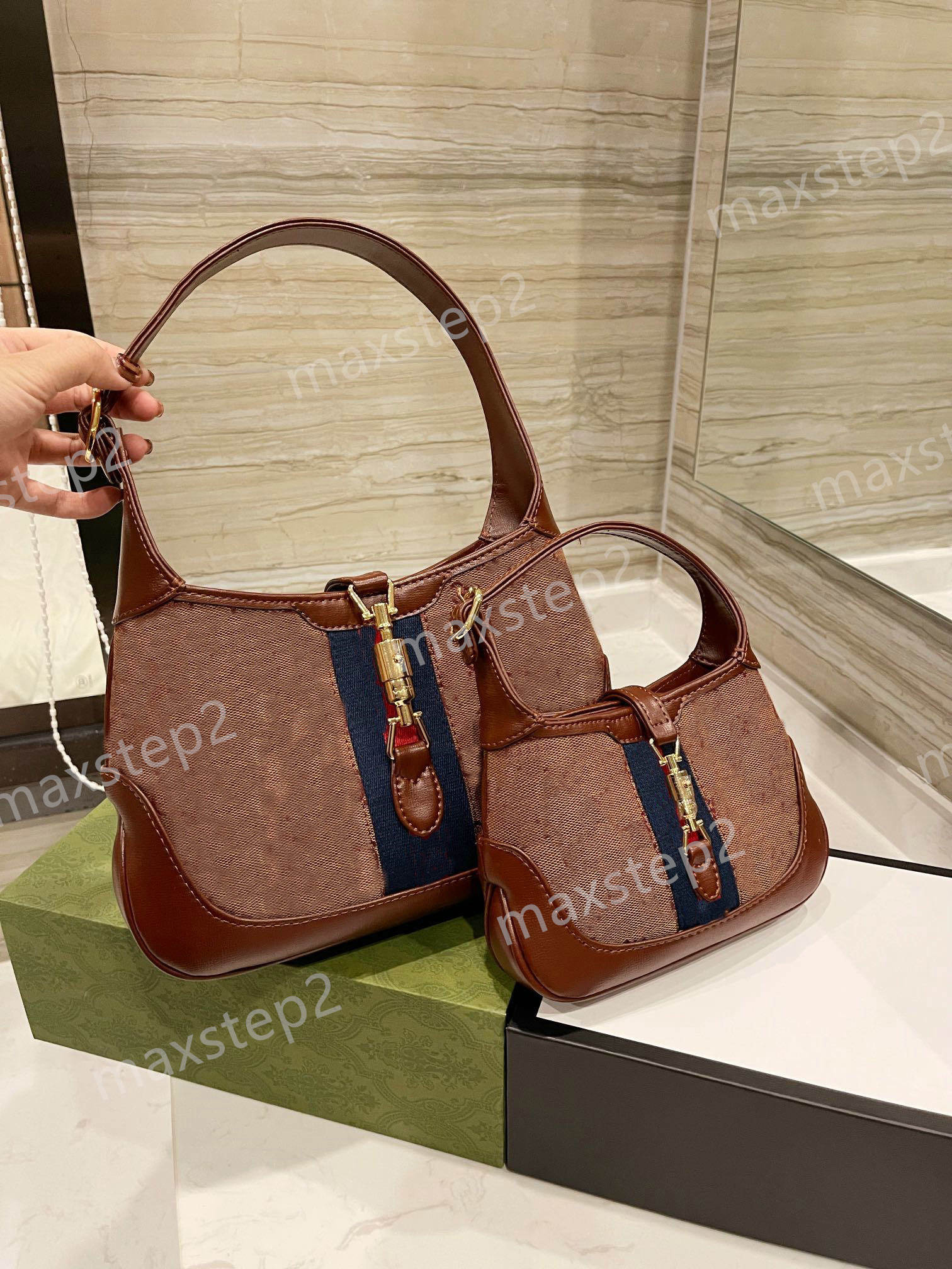 

Classic Jackie 1961 hobo Underarm bag beige Women Luxurys Designers Shoulder Bags Tote Purses Crossbody womens handbag