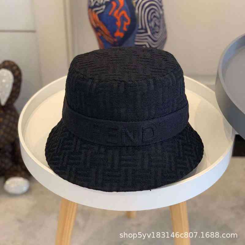 

2020 New Ff High Quality Fisherman Hat Female, Black-one size