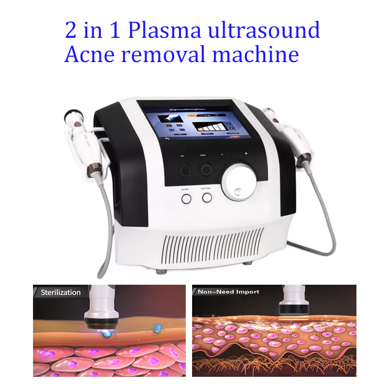 

Other Beauty Equipment 2 in 1 Space plasma ultrasonic handles hot cold plasma ozone shower pen acne removal machine