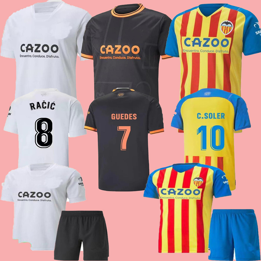 

22 23 valencia soccer jerseys GUEDES GAMEIRO camisetas de futbol Hugo Duro Gaya M.Gomez men kids kit football shirts 2022 2023 Rivero C.SOLER Cheryshev home AWAY, Third
