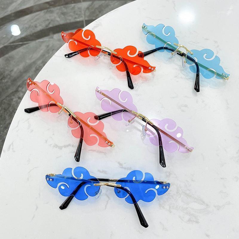 

Sunglasses 2022 S Cloud Rimless Women Men Brand Designer Sun Glasses Vintage Fashion Funny Shades Retro Eyewear UV400