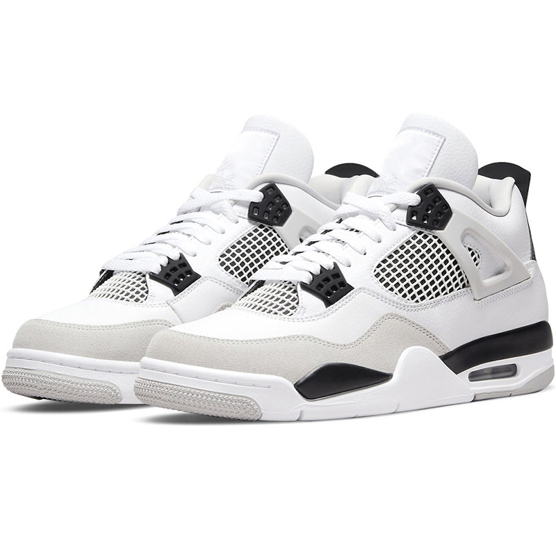 

With Box Jumpman 4 Basketball Shoes Men Women 4s Black Cat Military Black Photon Dust Seafoam University Blue Red Thunder Mens Trainers, #31